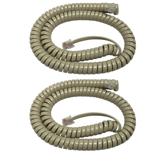 New foot handset curly cord - new,